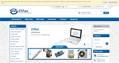 Desktop Screenshot of etpart.com